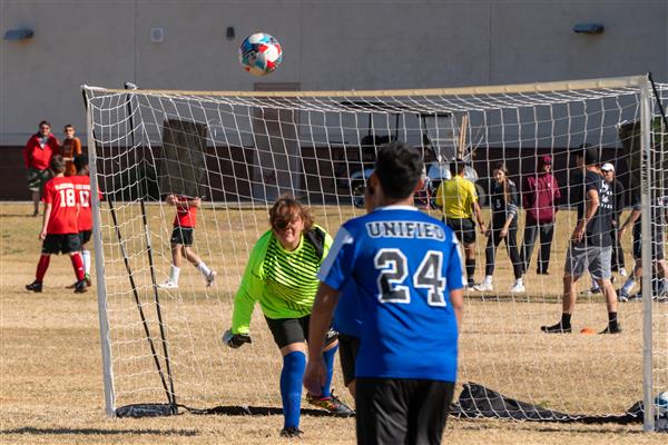  Students playing soccer during the 7th Annual Soccer Classic, Thursday, December 8, 2022.